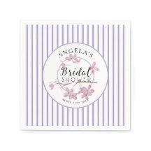 Lavendel Pink Lilac Stripes Brautparty