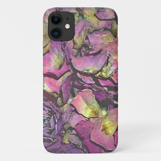 Lavendel Pink Rose Petals Wasserfarbe Case-Mate iPhone Hülle (Rückseite)