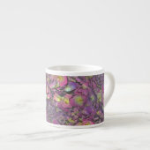 Lavendel Pink Rose Petals Wasserfarbe Espressotasse (Vorderseite Rechts)