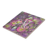 Lavendel Pink Rose Petals Wasserfarbe Fliese (Seite)
