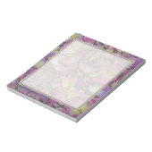 Lavendel Pink Rose Petals Wasserfarbe Notizblock (Rotiert)
