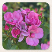 Lavendel Pink Rose Rechteckiger Pappuntersetzer (Vorderseite)
