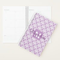 Lavendel-Planer mit Monogramm und Name
