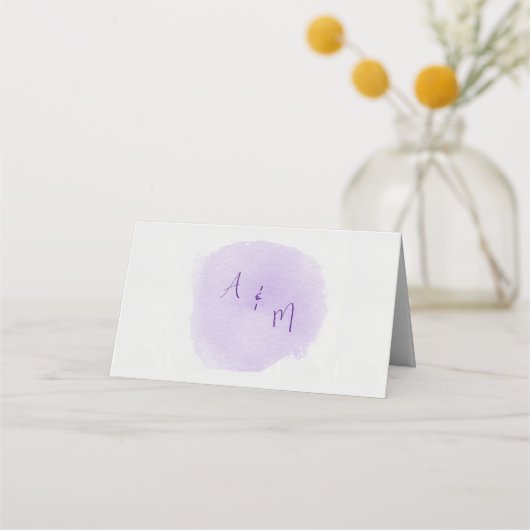 Lavendel Platzkarte (Rückseite)