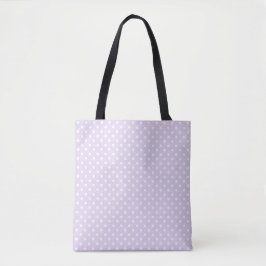 Lavendel-Polka-Punkt-Tasche | Retro-Tagesbegleiter Tasche