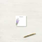 Lavendel post-it klebezettel (Auf Schreibtisch)