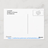 Lavendel Postkarte (Rückseite)