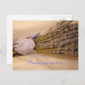 Lavendel Postkarte (Vorne/Hinten)