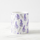 Lavendel Pressed Blume Wasserfarben Kaffeetasse (Mittel)