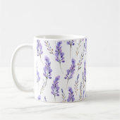 Lavendel Pressed Blume Wasserfarben Kaffeetasse (Links)