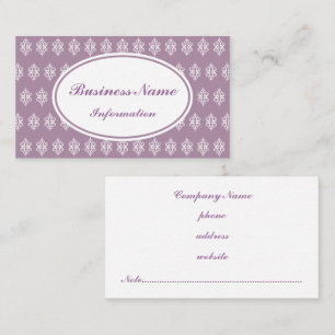 Lavendel Print Business Card Visitenkarte