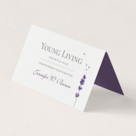 Lavendel Print Floral Essential Oils Visitenkarten