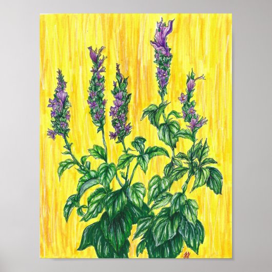 Lavendel Print Poster (Vorne)
