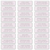 Lavendel | Private Guest Address Labels (Vorderseite)