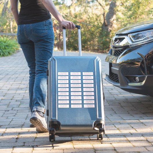 Lavendel | Private Guest Address Labels (Koffer Insitu)