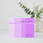 Lavendel Progression Wedding Einladung RSVP Karten (Stehend Vorderseite)