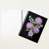 Lavendel-Protea-Botanik-Aquarell Planer (Anzeige)