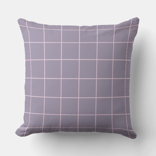 Lavendel-Prüfmuster-Pillow 20x20 Kissen (Vorderseite)