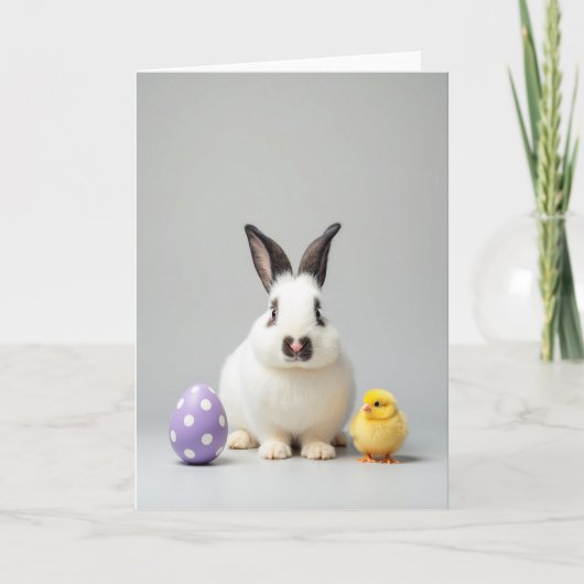Lavendel-Punkte Frühlingsszene Karte (Vorderseite)