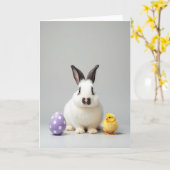 Lavendel-Punkte Frühlingsszene Karte (Gelbe Blume)