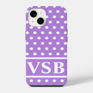 Lavendel-Punkte iPhone Hülle
