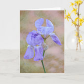 Lavendel Purple Flowers Art Note Card Karte (Gelbe Blume)