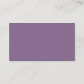Lavendel-QR-Code-Monogramm Social Media Visitenkarte (Rückseite)