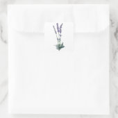 Lavendel Quadratischer Aufkleber (Tasche)