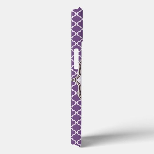 Lavendel Quarterfolie Latti Monogram IPAD Case (Rückseite / Rechts)