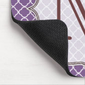 Lavendel Quarterfolie Latti Monogram Mouse Pad Mousepad (Ecke)