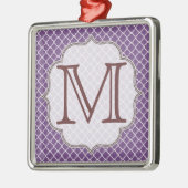 Lavendel Quarterfolie Latti Monogram Ornament (Links)