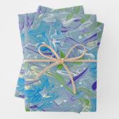 Lavendel Rain Abstrakte Schleifpapier Geschenkpapier Set (Beispiel)