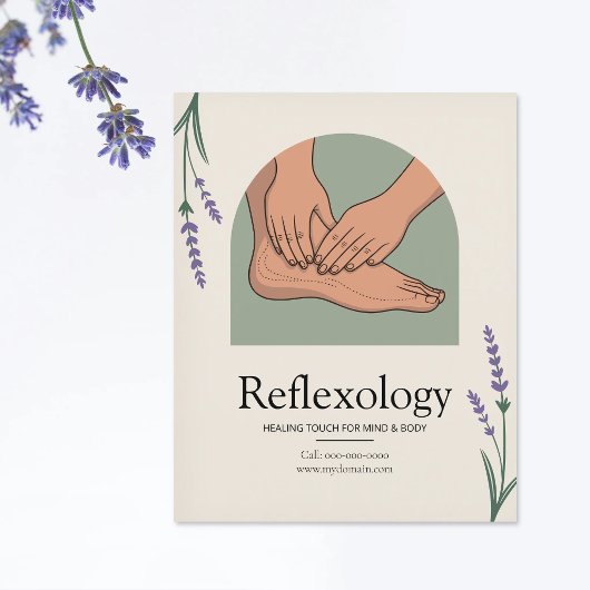 Lavendel - Reflexzonenmassage Flyer