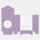 Lavendel Retro Handgezogener Personalisierter Absc Geschenkschachtel (Ungefaltet)