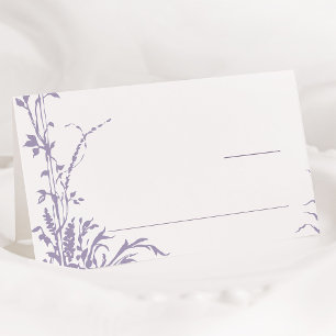 Lavendel Romantische Botanische Gartenhochzeit Platzkarte