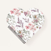 Lavendel Rosa Blüten Notizblock (Vorderseite)