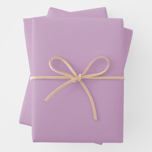 Lavendel rosa Farbe Geschenkpapier Set (Beispiel)