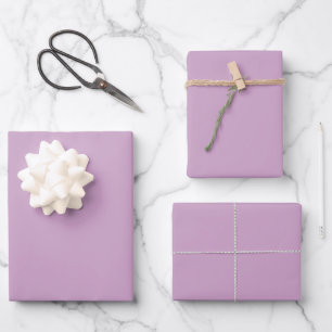 Lavendel rosa Farbe Geschenkpapier Set