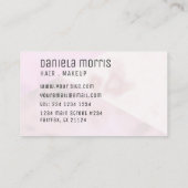 Lavendel-rosa geometrischer visitenkarte (Rückseite)