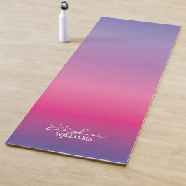 Lavendel-rosa-Gradient-Yoga-Matte mit Individuelle Yogamatte