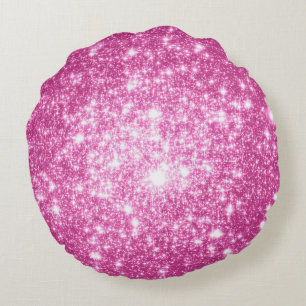 Lavendel Rosa Sterne Runde Kissen