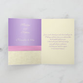 Lavendel, Rosa und Elfenbeinküste Foto Danke Karte (Innenseite)