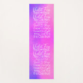 Lavendel rosa violettes Feuer Inspiration Gebet Yogamatte (Vorderseite)