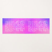 Lavendel rosa violettes Feuer Inspiration Gebet Yogamatte (Vorderseite (Horizontal))