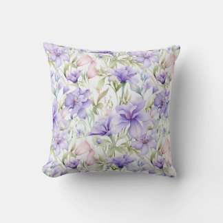 Lavendel-Rosa-Wasserfarbe Kissen