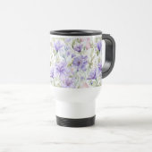 Lavendel-Rosa-Wasserfarbe Reisebecher (VorderseiteRechts)