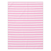 Lavendel Rosa Weiß, einfach horizontal gestreift Tischdecke (Vorderseite)