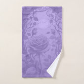 Lavendel Rose 2 Badhandtuch Set (Handtuch)
