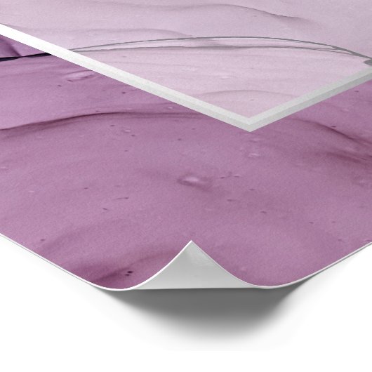 Lavendel Rose Abstrakt Willkommen Poster (Ecke)