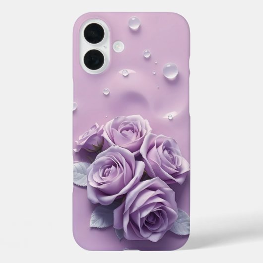 Lavendel-Rose auf Lilac Mist iPhone Case (Rückseite)